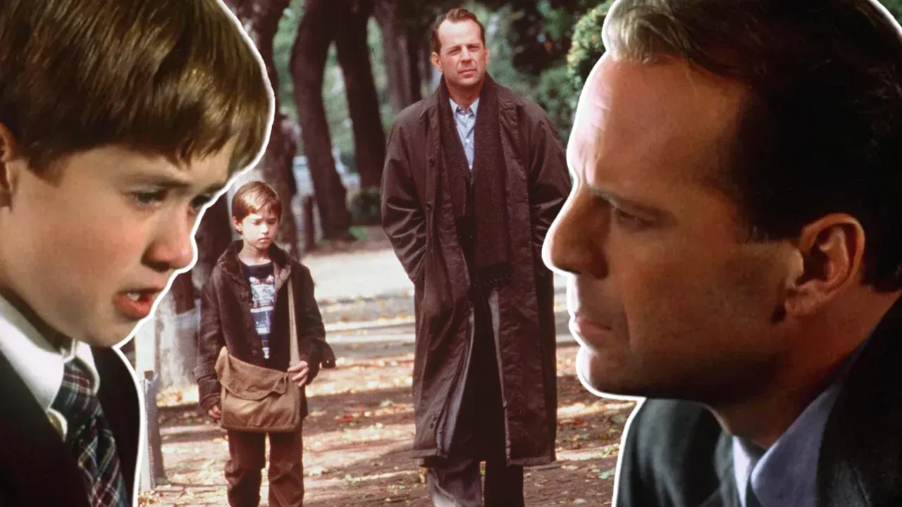 Haley Joel Osment and Bruce Willis in the 1999 film, The Sixth Sense.