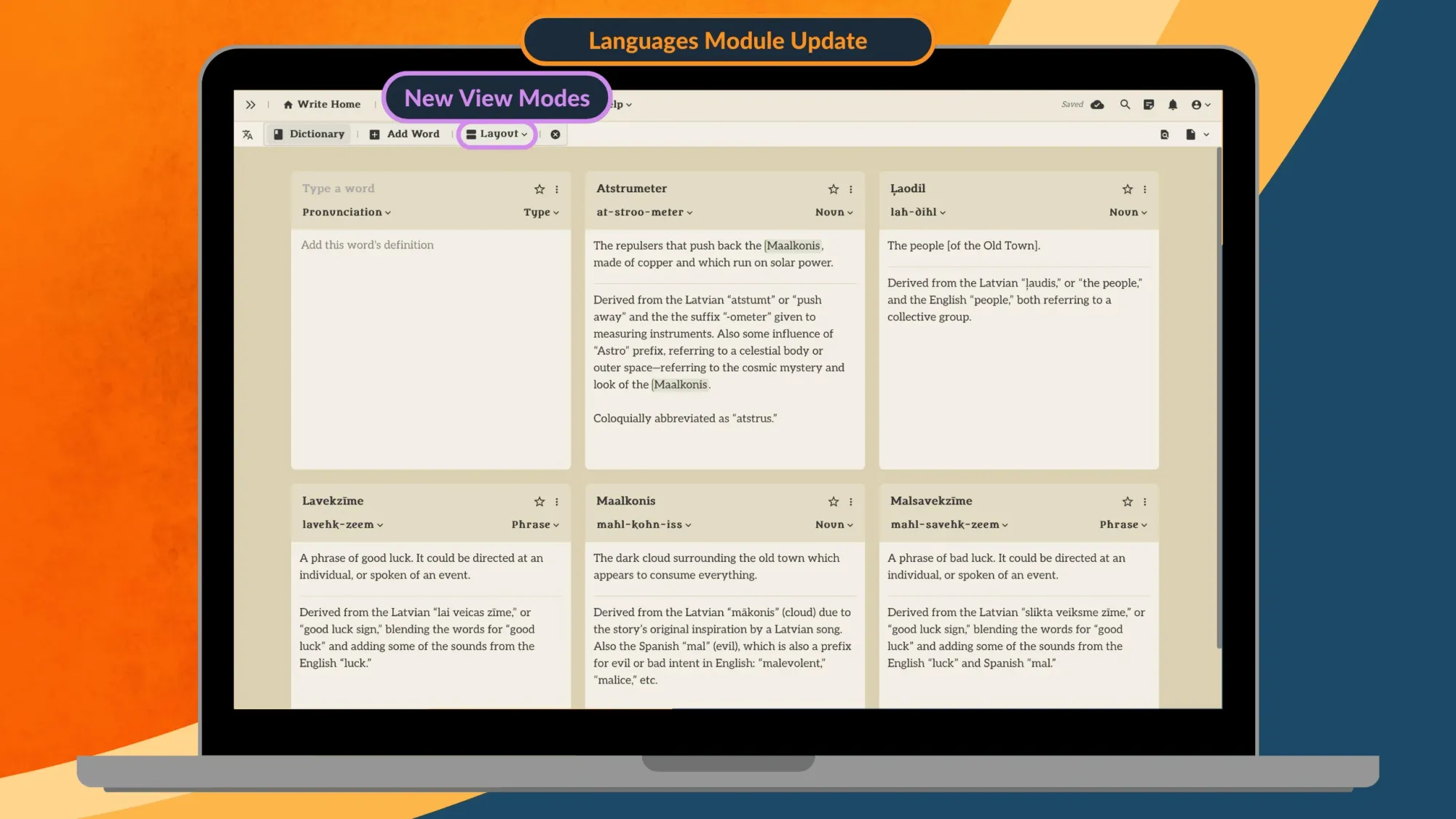 Update 38: New Conlanging Tools & Bookshop Improvements